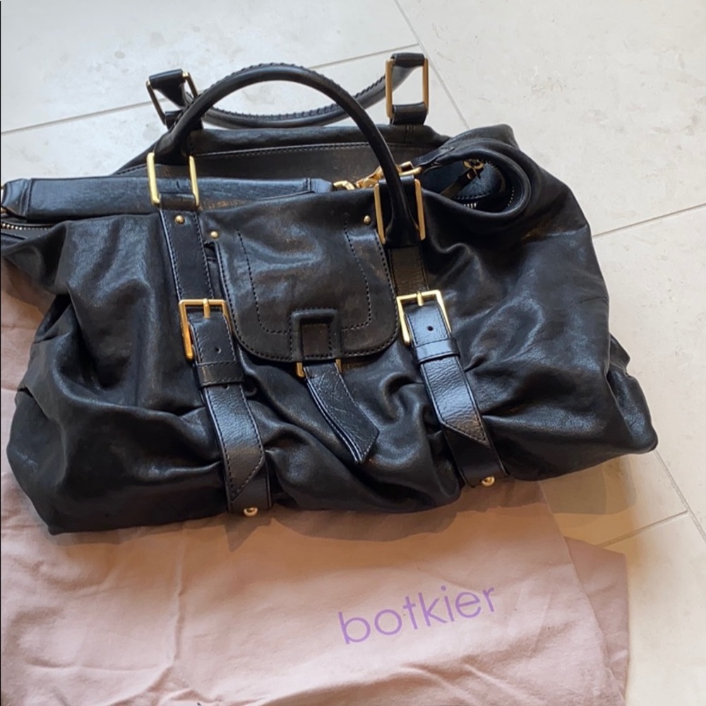 Botkier Duffle in Black Leather